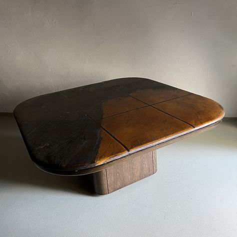 Listed on VNTG.com: Brutalist Stone Coffee Table from Hohnert Design, 1970s | #vntg #vintage Brutalist Coffee Table, 1970s Coffee Table, Brutalist Interior Design, Architect Digest, Brutalist Table, Brutalist Furniture, Brutalist Interior, Brutalism Architecture, Brutalist Design