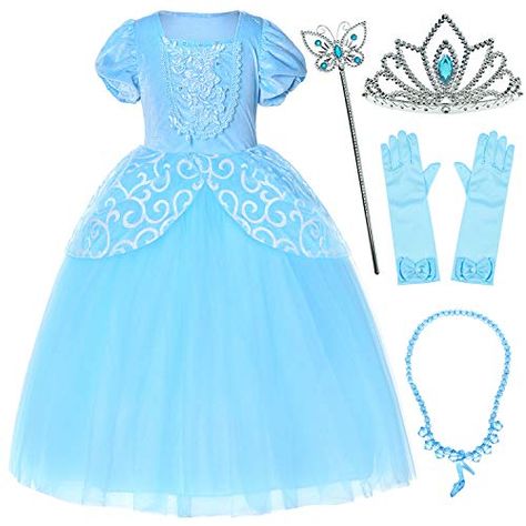 Princess Cinderella Costume, Mermaid Dress Costume, Girls Mermaid Costume, Princess Costumes For Girls, Princess Elsa Dress, Little Mermaid Dresses, Christmas Dress Up, Costume For Girls, Princess Dress Kids