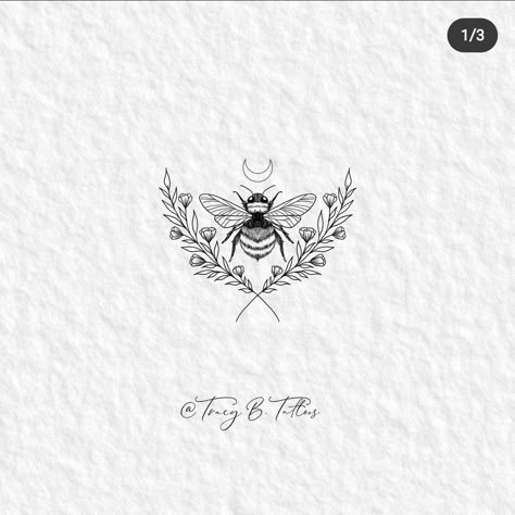 Tattoos Simplistic, Small Bee Tattoo, Honey Bee Tattoo, Dragon Tattoo Ideas, Simple Arm Tattoos, Tattoos Simple, Insect Tattoo, Sternum Tattoo, Knee Tattoo