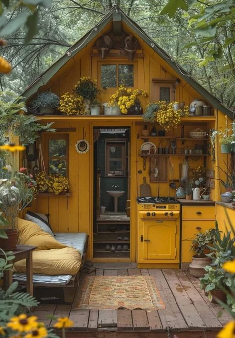 Workshop Makeover, Kitchen Design Ideas 2023, Small Cabin In The Woods, Open Kitchen Cabinet, Cob House Interior, Modern Home Interior, Home Interior Design Ideas, Storybook Homes, Hippie Homes