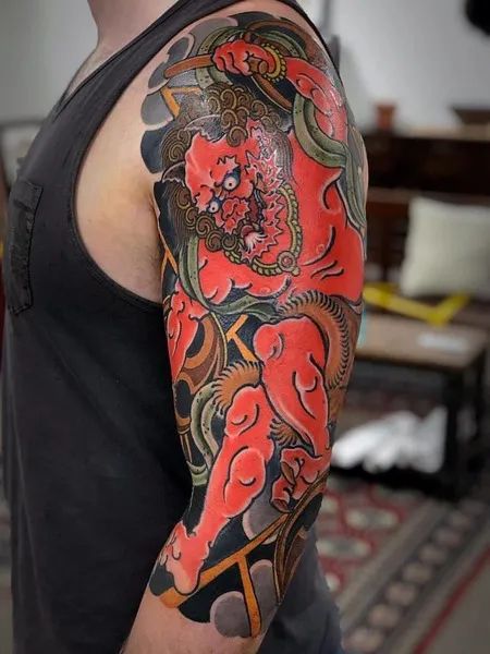 Raijin Tattoo, Japanese Cloud Tattoo, Japanese Style Tattoo, Japanese Tattoo Meanings, Japanese Tattoo Artist, Japanese Tattoos For Men, Tato Tradisional, Tattoo Japanese Style, Japanese Flower Tattoo