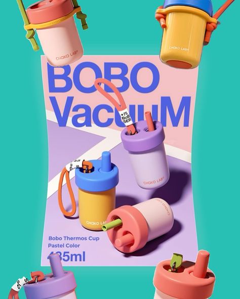 Product Name: CHAKO LAB BOBO Vacuum Cup Insulated Thermos 485ml Pastel Color Size: diameter 9.8cm / height 14cm Material: 304 stainless steel (outer) / 316 stainless steel (inside) / PP Polypropylene / Silicone Accessories size: straw length 15.5cm Long strap are optional not include. Spoon not include. Include Short strap & Straw 6 hours of cold and heat resistance Cannot be used in a dishwasher or dryer to maintain vacuum in the thermos For silicone straws and silicone cup ring can be use... Silicone Cups, Thermos Cup, Vacuum Cup, Bottle Design, Pastel Colors, Straw, Lab, Water Bottle, Indonesia