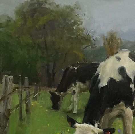 Kyle Ma（馬康喆） on Instagram: "Here’s a new painting of cows in France. #art #painting #realism #cows" Cow Painting, Realism, Farm Animals, Animal Art, Cow, France, Animals, Instagram, Art