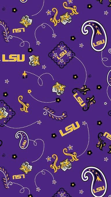 Lsu Wallpaper, Lsu Tigers Art, Football Boy, Bear Paw Quilt, Lsu Fans, Lsu Tigers Football, Tiger Wallpaper, Lsu Football, Go Tigers