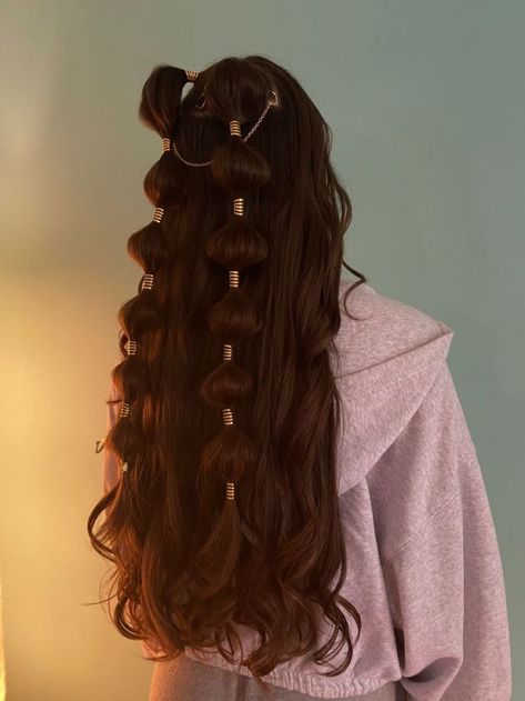 Not my picture 🤍 .* :☆ﾟru Bubble Braids, Goddess Hairstyles, Peinados Fáciles Para Cabello Corto, Hair Stylies, Hair Stylist Life, Mode Inspo, Hairstyles Haircuts, Aesthetic Hair, Pretty Hairstyles