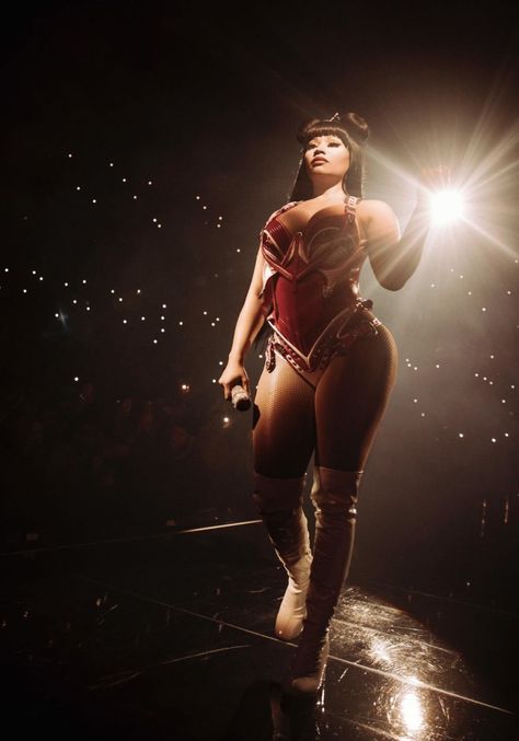 Nicki Minaj Performance, Nicki Minaj Aesthetic, Nicki Minaj Fashion, Nicki Minaj Pink Friday, New York October, Nicki Minaj Pictures, Fishnet Bodysuit, Pink Friday, Queens New York