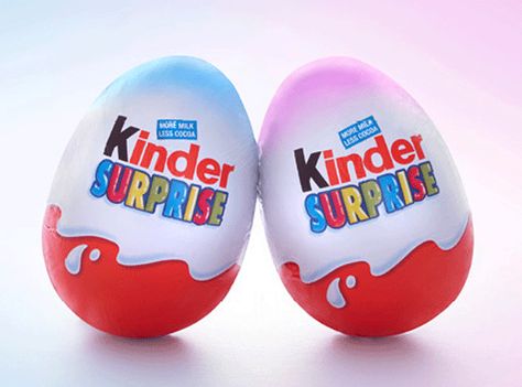 Which one will you choose? Ferrero launches blue and pink Kinder eggs for boys and girls Funny Cartoon Characters, Flower Costume, Blue Eggs, Surprise Egg, Chocolate Eggs, Pinterest Blog, Blue Leaves, Chocolate Gifts, Chocolate Box