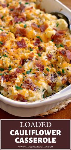 Cauliflower Cream Cheese, Cauliflower Cream, Cauliflower Casserole Recipes, Loaded Cauliflower Casserole, Loaded Cauliflower, Steamed Cauliflower, Cauliflower Dishes, Cauliflower Casserole, Monterey Jack