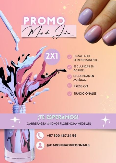 Digital Flyer, Logo Nail, Spa Marketing, Nail Studio, Nail Bar, Nail Spa, Beauty Salon, Manicure, Spa