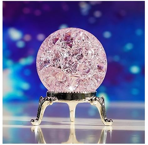 "I said remember this moment" with a glittery crystal ball #affiliatelink Pink Crystal Ball, Cracked Crystal, Bedroom Sitting Room, Office Supplies Desk Accessories, Crystal Paperweight, Ice Ball, Engraved Crystal, Flower Of Life, Paperweights