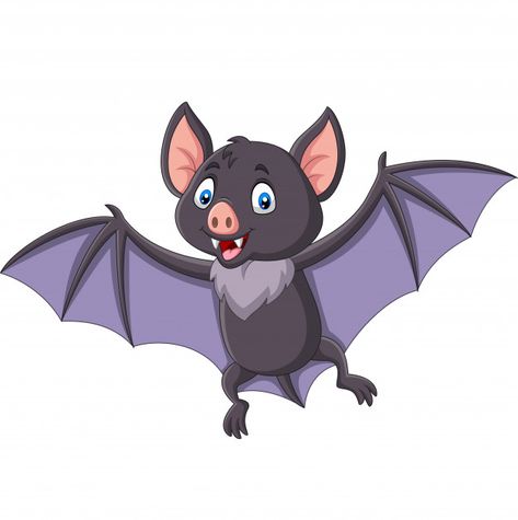 Cartoon bat flying isolated on white bac... | Premium Vector #Freepik #vector #background #design #halloween #nature Cartoon Mole, Bat Cartoon, Bat Images, Ladybug Cartoon, Crow Flying, Bat Vector, Baby Skunks, Cartoon Bat, Inkscape Tutorials