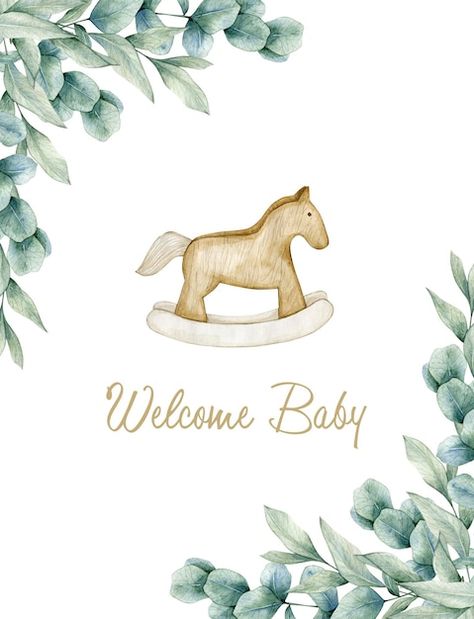 New Baby Illustration, Illustration Bebe, Watercolor Baby Cards, Baby Shower Wallpaper, Baby Born Boy, Baby Boy Illustration, Baby Shower Illustration, Baby Birth Cards, Welcome Baby Boy