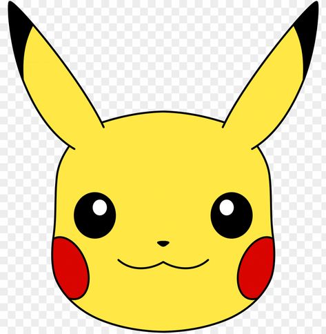 Muslim Kids Crafts, Pikachu Face, Pokemon Themed Party, Tufting Diy, Face Clipart, Pokemon Sketch, Pokemon Birthday Party, Face Png, Clip Art Pictures