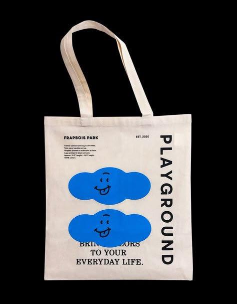 FRAPBOIS PARK on Behance Canvas Bag Design, 카드 디자인, Illustration Fashion, Graphic Tote, Eco Bag, Canvas Designs, Packaging Design Inspiration, 로고 디자인, Merchandise Design