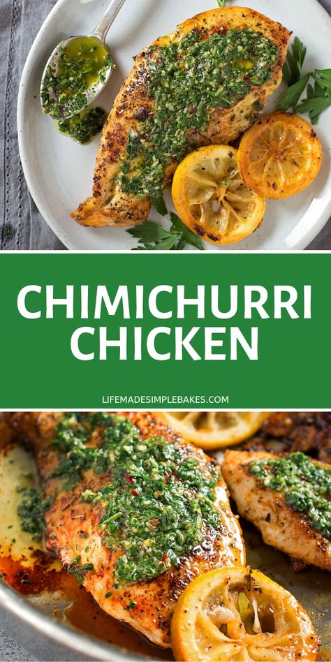 Trader Joes Chimichurri Sauce Recipes, Chicken Chimichurri, Chimichurri Chicken, Life Made Simple, Pan Chicken Fajitas, Simple Chicken, Chimichurri Sauce, Family Favorite Meals, Yum Yum Chicken