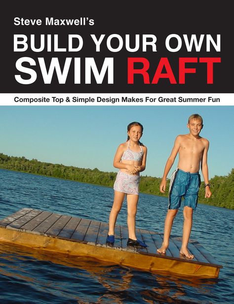 Want to build a swim platform? This is the place to get your free plans and instructions! Lake Floating Platform, Floating Swim Platform, Diy Swim Platform, Floating Pier, Floating Dock Plans, Cabin Fun, Raft Building, Lake Landscaping, Lake Toys