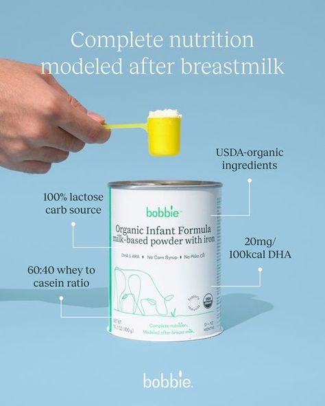 Bobbie Formula, Organic Baby Formula, Formula Milk, Clean Label, Brand Moodboard, Complete Nutrition, Organic Cleaning Products, Baby Formula, Usda Organic