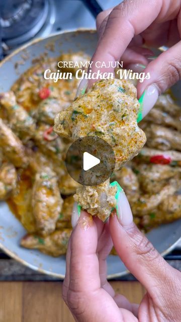 Cajun Chicken Wings, Cajun Wings, Creamy Cajun Sauce, Marinated Wings, Creamy Cajun Chicken, Cajun Sauce, I Grill, Cajun Chicken, Daily Recipes