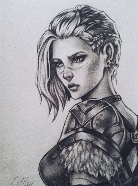 ✘ Mᴀʏ ᴏғ ᴛʜᴇ Aʙʏss on Twitter: "Domingo de dibujo. ( Sejuani Tradicional )… " Viking Hairstyle, Female Viking, Hairstyle Drawing, Pencil Drawing, I Hope, Pencil, Blonde, Hair