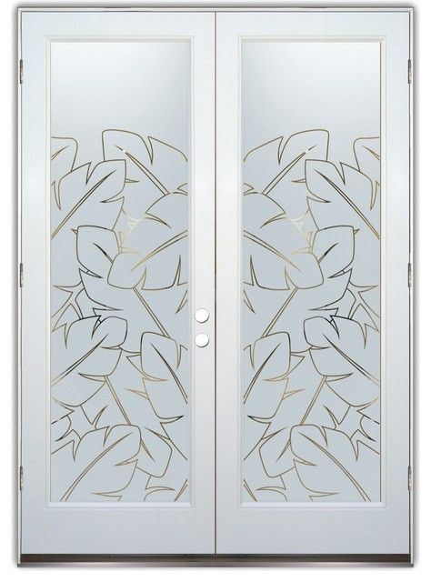 Etching Design On Interior Door Interior Glass Doors, Door Glass Inserts, Etched Glass Door, Bath Door, Frosted Glass Design, Frosted Glass Door, Door Glass Design, Glass Doors Interior, Window Privacy