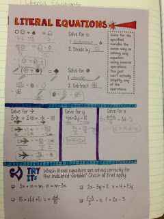 Math Dyal: Lovin' Literal Equations. Free notes download for teaching literal equations with symbols Solving Literal Equations, Literal Equations Activity, Literal Equations Notes, Algebra Projects, Algebra Interactive Notebooks, Literal Equations, Writing Linear Equations, Maths Teacher, Solving Linear Equations