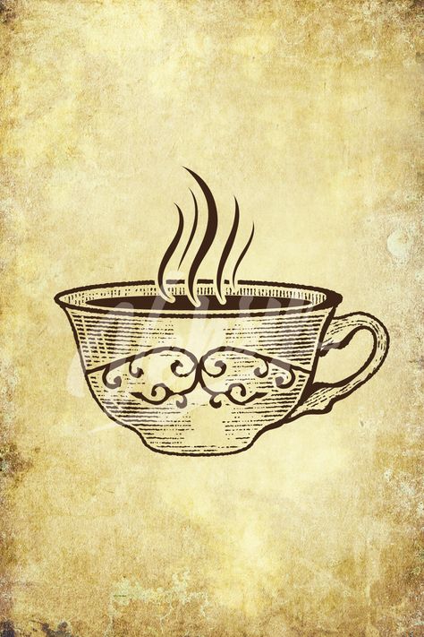 Handdrawn Victorian teacup. Vintage look vector illustration done on graphic board.#logodesign, #art, #vintageart, #graphicdesing, #orderlogo, #teacup, #elegantlogo, #style, #rustic, #premadelogo, #ornament, #logostyle, #tea, #buylogo, #feminine,#popular, #designidea, #vesnathevesna Cups Ideas Design, Drawing On Cups Ideas, Drawing On Cups, Design Ideas Drawing, Victorian Teacups, Tea Cup Drawing, Help Logo, Teacup Vintage, Cups Ideas