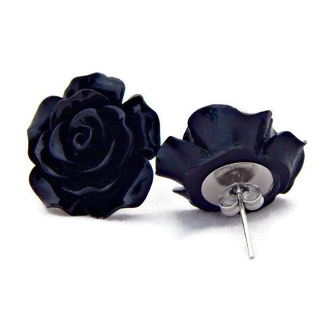 Large Black Rose Earrings Big Fashion earrings Rockabilly Large Flower... ($7) ❤ liked on Polyvore featuring jewelry, earrings, accessories, aretes, rose flower jewelry, rose jewelry, resin flower jewelry, resin jewelry and rose jewellery Black Rose Earrings, Black Flower Earrings, Rockabilly Jewelry, Black Rose Jewelry, Jet Jewelry, Rockabilly Earrings, Kohls Jewelry, Rose Jewellery, Blossom Jewelry