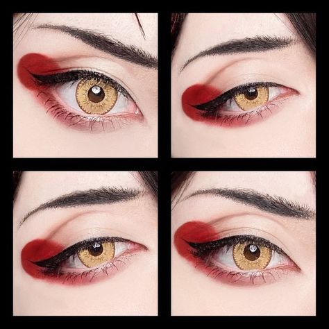 Vox Akuma Eye Makeup, Vox Akuma Makeup, Make Up Reference, Vox Akuma Cosplay, Cosplay Makeup Ideas, Anime Makeup Looks, Nijisanji Cosplay, Cosplay Makeup Anime, Anime Makeup Ideas