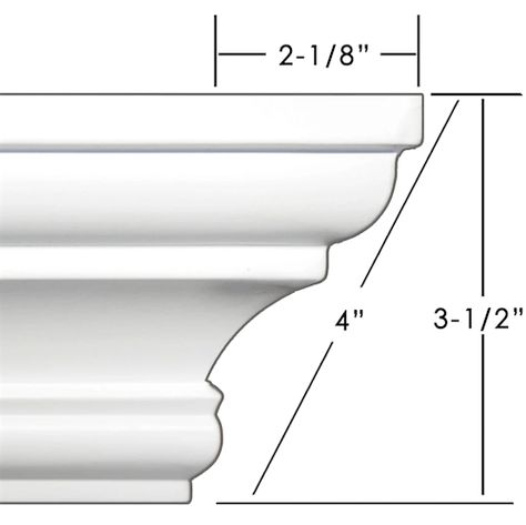 Best Proportions For Interior Trim – Why You’re Confused this is how one measures a crown moulding. Easy Crown Molding, Cornice Design, Compound Wall, House Ceiling Design, Bathroom Window, Orac Decor, Door Casing, Column Design, Crown Moulding