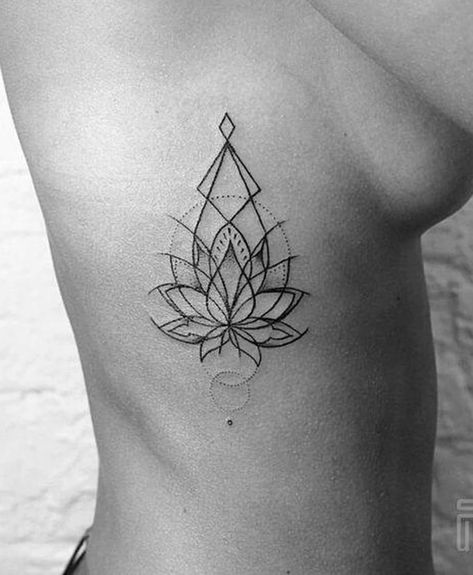 100+ Most Popular Lotus Tattoos Ideas for Women – MyBodiArt Mandala Geometric Tattoo, Tiny Lotus Tattoo, Simple Lotus Tattoo, Rib Tattoo Placements, Lotusblume Tattoo, Flower Tattoo On Ribs, Small Lotus Tattoo, Wallpaper Hippie, Lotus Flower Tattoo Design