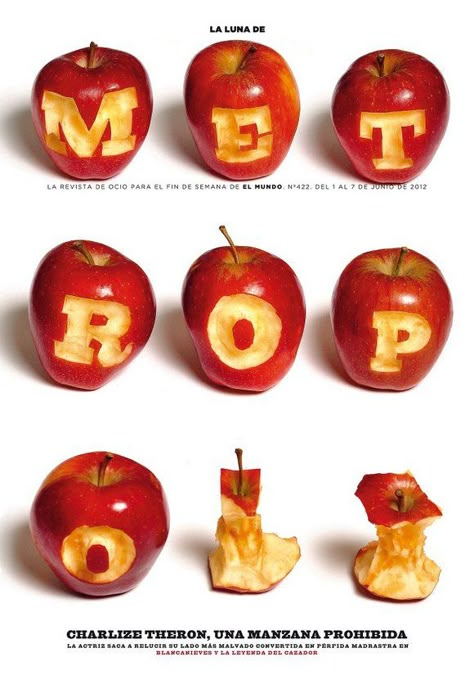 Material Typography, Food Lettering, Food Typography, Experimental Type, Experimental Typography, 3d Typography, Newspaper Design, Magazine Cover Design, Type Posters