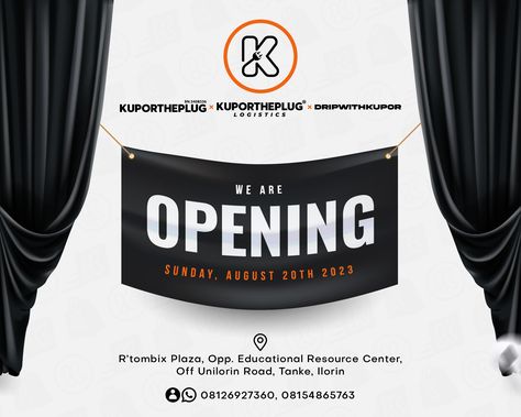 Gadgets, Logistics, Fashion | Gadget store, Clothes store... flyer poster graphics Opening Flyer Design, Grand Opening Flyer, Store Flyers, Poster Graphics, Gadget Store, Graphic Design Ads, Flyer Poster, Grand Opening, Store Design