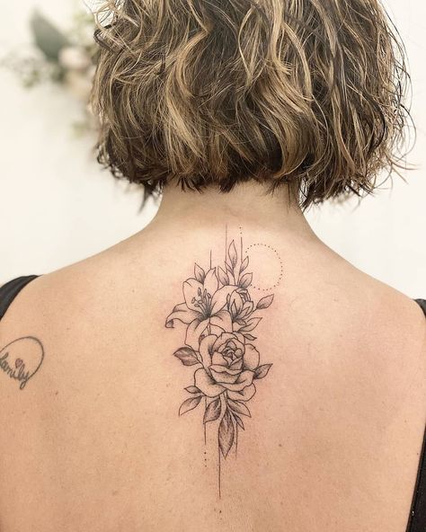 Water Lily And Rose Tattoo, Lily And Rose Tattoo, Rose And Lily Tattoo, Rose Flower Tattoos, Vegan Tattoo, Disney Tattoo, Lily Tattoo, Disney Tattoos, Fine Line Tattoos