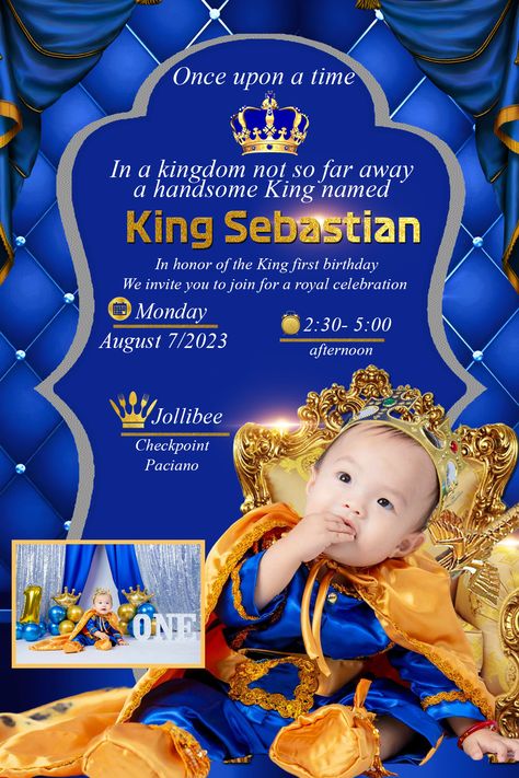 Royal Prince Invitation Template, Prince Invitation Template, Royal Prince Invitation, Royal Prince Birthday Theme, Prince Invitation, Prince Birthday Invitations, Prince Birthday Theme, Royal Invitation, Baby Boy Invitations