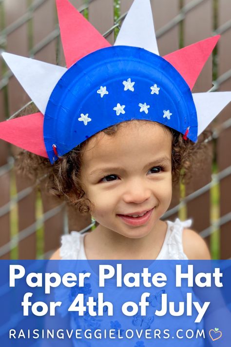 Paper Plate Hats, Fourth Of July Crafts For Kids, American Flag Kids, Cooking Projects, Patriotic Kids, Flag Crafts, Patriotic Hats, 4th July Crafts, Travel 2024