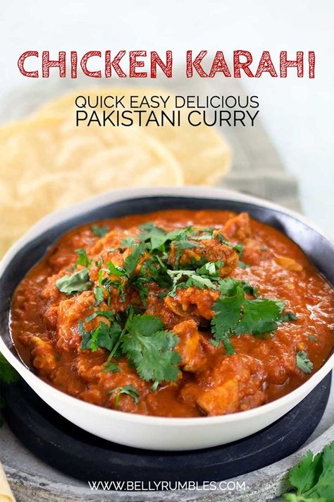 Chicken Curries Recipes, Pakistan Chicken Recipes, Quick Chicken Curry Recipe, Pakistani Chicken Karahi, Pakistani Chicken Curry, Pakistani Curry Recipes, Quick Curry Recipes, Easy Pakistani Recipes, Pakistani Curry