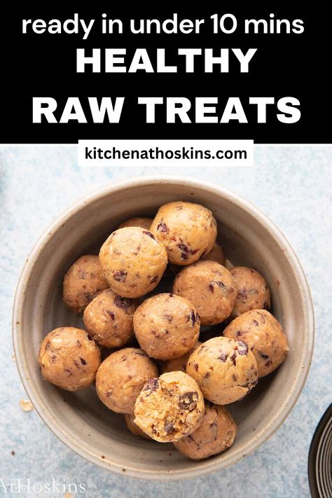 These Raw treats are shockingly easy to make using natural, wholesome ingredients. With satisfying textures, this raw, no-bake bite is ready in under 10 minutes and stored in the refrigerator for a guilt-free treat anytime! Almond Butter Truffles, Almond Butter Dessert, Almond Flour Recipes Desserts, Almond Butter Balls, Flour Desserts, Almond Flour Desserts, Bake Snacks, Make Almond Flour, Almond Flour Cakes