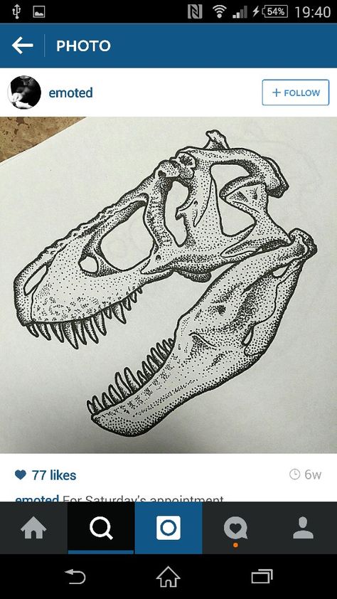 Tyrannosaurus skull T Rex Skull Tattoo, Trex Skull, T Rex Tattoo, T Rex Skull, Science Tattoo, Dinosaur Sketch, Cat Drawing Tutorial, Dinosaur Tattoos, Abstract Wall Painting