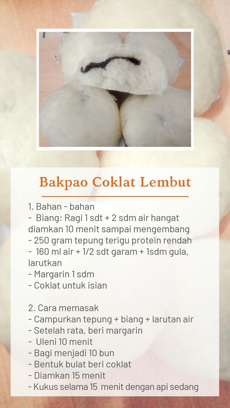 Resep Bakpao ini aku dapet dari temanku yang suka masak. Beberapa kali bikin Bakpao pake resep ini selalu berhasil. Dimakan pas anget - angetnya lebih nikmat. Masak Simple, Healthy Homemade Recipes, Kitchen Stories, Food Recepie, Easy Cooking Recipes, Food To Go, Easy Cooking, Homemade Recipes, Brownies