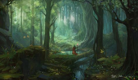 Lord of the Rings Artwork Album - Imgur Animated Scenery, Forest Wallpaper Iphone, Mushrooms Fairy, Earth Illustration, Fantasy Wizard, Desktop Wallpaper Art, Beauty Places, Art Tumblr, Forest Illustration