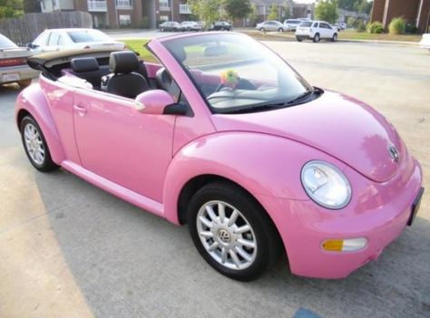 VW Bug Pink Vw Beetle, Pink Volkswagen Beetle, Pink Beetle, Beetle 2012, Volkswagen Beetle Convertible, Pink Convertible, Bug Car, Volkswagen New Beetle, Classic Volkswagen