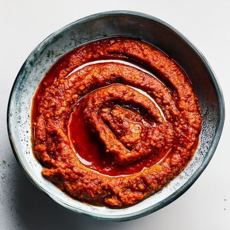 Homemade Harissa Paste Recipe - Instacart Harissa Paste Recipe, Homemade Harissa, Harissa Recipes, Harissa Paste, Paste Recipe, Caraway Seeds, Chili Paste, Eastern Cuisine, Coriander Seeds