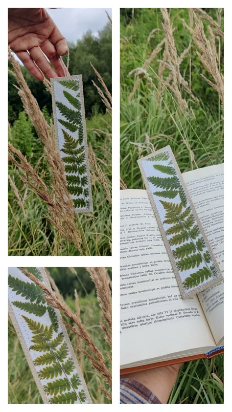 Recycled Bookmarks, Unique Bookmarks Handmade, Bookmark Nature, Nature Bookmark, Leaf Bookmark, Nature Bookmarks, Diy Crafts Love, Bookmark Craft, Paper Bookmarks