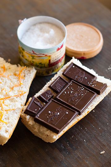 For a taste of France in your own kitchen, try @bakeat350's Chocolate Baguette Sandwiches with Orange and Sea Salt Chocolate Baguette, Baguette Sandwiches, Baguette Sandwich, Land O Lakes, Chocolate Sandwich, Baking Blog, Julia Child, Wrap Recipes, Pioneer Woman