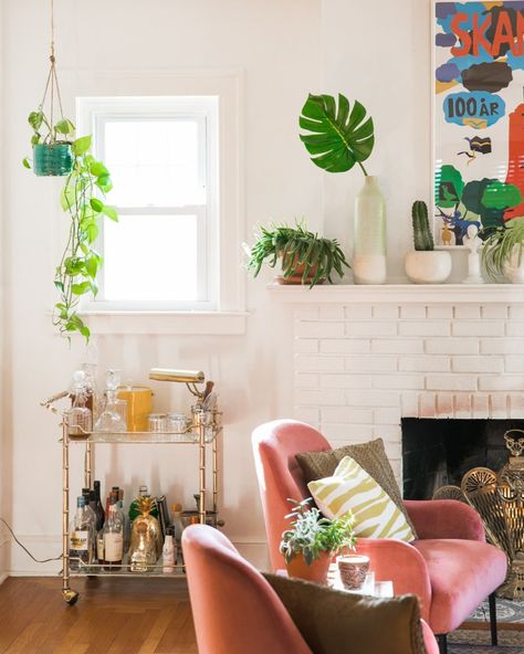 Something Different Late Fall Home Tour » Jessica Brigham Jessica Brigham, Modern Shelving Units, Fuzzy Rug, City Farmhouse, Fall Home Tour, Out Of The Closet, Minimalist Lighting, Late Fall, Canopy Bed