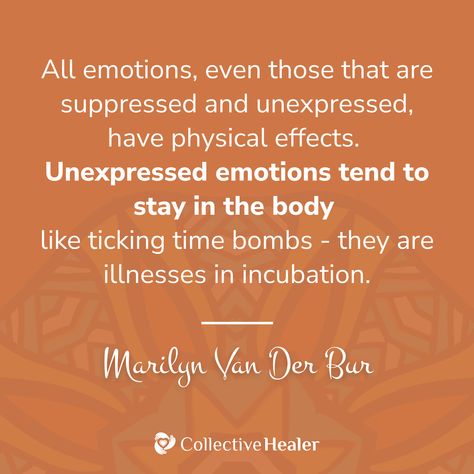 All emotions, even those that are suppressed and unexpressed, have physical effects. Unexpressed emotions tend to stay in the body like ticking time bombs – they are illnesses in incubation. ~Marilyn Van Der Bur 💛 Unexpressed Emotions, All Emotions, School Study Ideas, Study Ideas, School Study, Words To Describe, The Body, Physics, Meant To Be