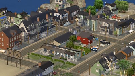 Sims 2 Custom Neighborhood, Sims 2 Neighborhood Download, Sims 2 Custom Hoods, Sims 2 Neighborhood, Build Mode Cc, Sims 2 House, Ts2 Cc, 2 House, Sims Games