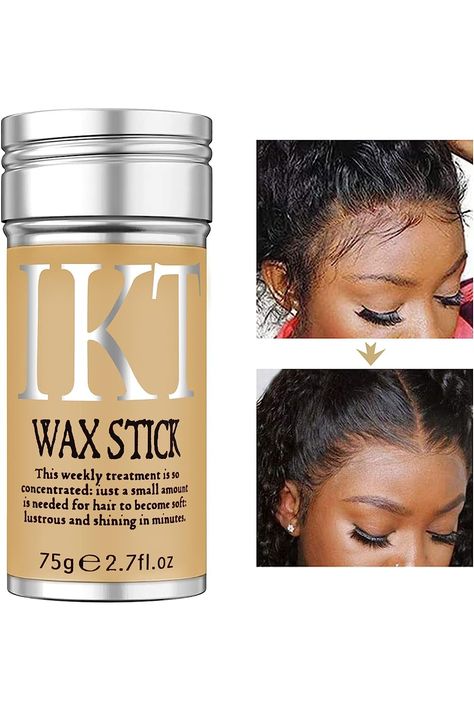 Hair Wax Stick for Wigs, Bed Head Stick Edge Control Slick Stick Hair Pomade Stick Non-greasy Styling Wax 2.7 Oz, Long Lasting, Strong Hold Temporary Hair Styling Product for Edge Frizz Hair SOVONCARE (Pack of 1) Wax Stick For Wigs, Slick Stick, Hair Wax Stick, Frizz Hair, Wax Stick, Hair Frizz, Edge Control, Hair Pomade, Wigs Hair