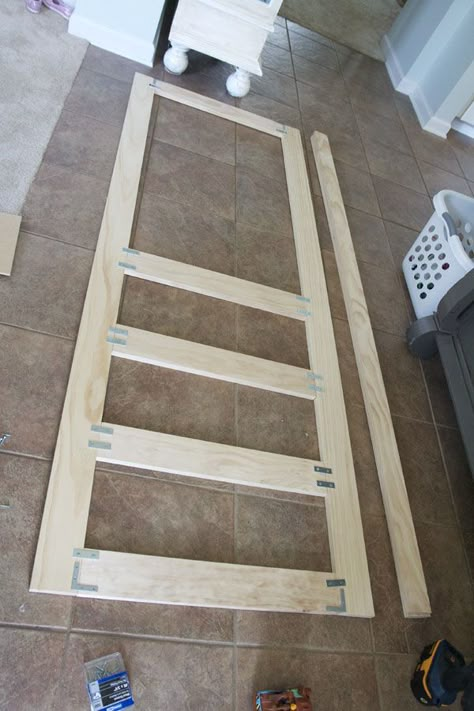 Build A Screen Door, Diy Screen Door, Pallet Cabinet, Door Diy, Blue Cabinets, Pantry Door, Built In Cabinets, Diy Door, Screen Door