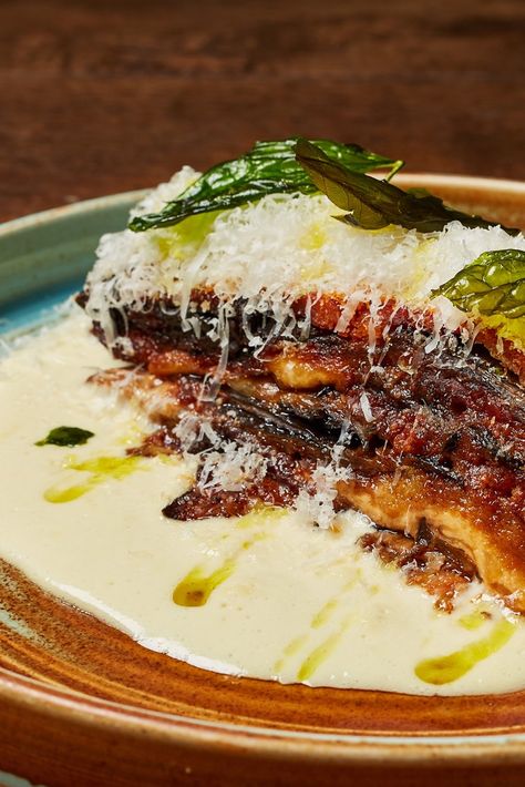 Parmigiana Recipe, Vegetarian Mains, Great British Chefs, Pub Food, Eggplant Recipes, Creamy Cheese, Meal Recipes, Special Dinner, Family Recipe